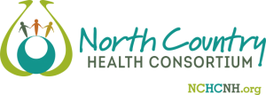 Logo with people holding hands and text that reads North Country Health Consortium