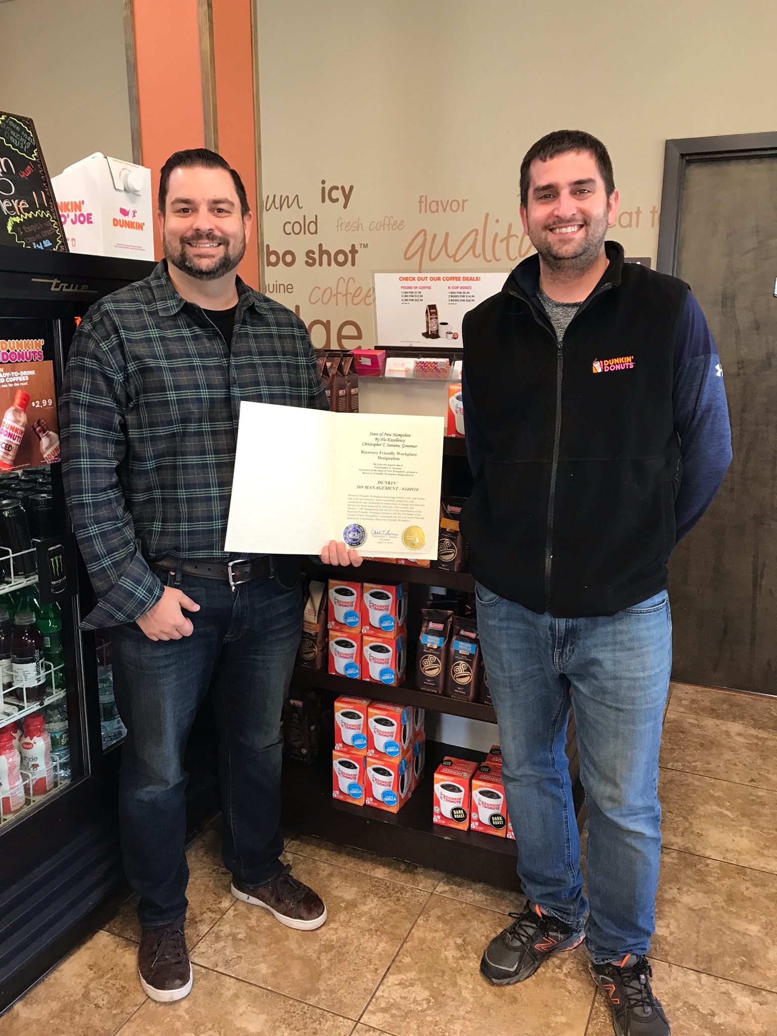 369 Management DBA Dunkin' receives RFW designation