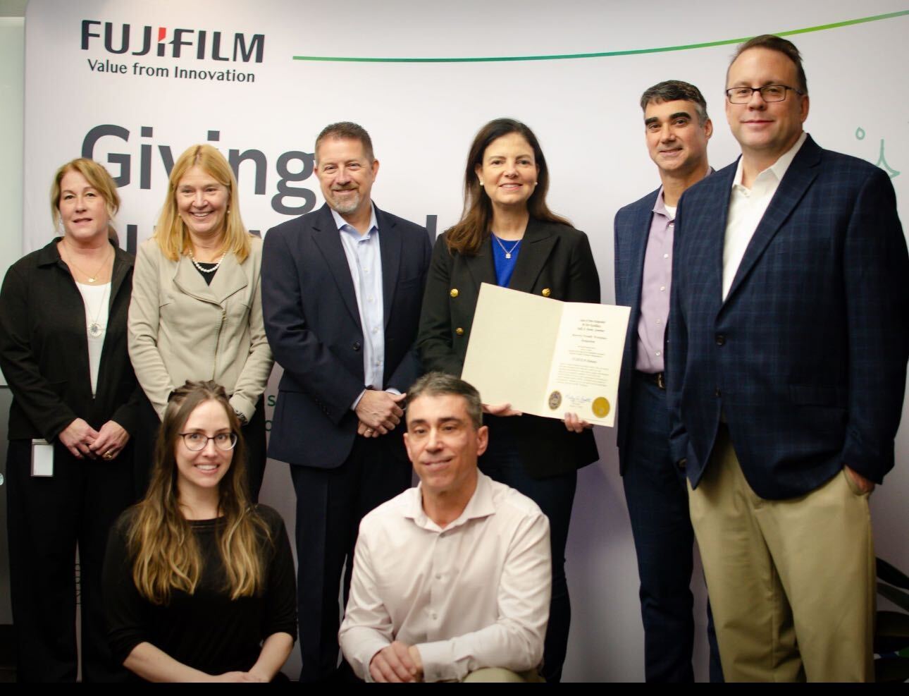 Governor Kelly Ayotte at a site visit with RFW FUJIFILM Dimatix, Inc.