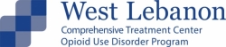 Blue and white logo