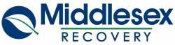 BLUE AND WHITE LOGO WITH LEAF